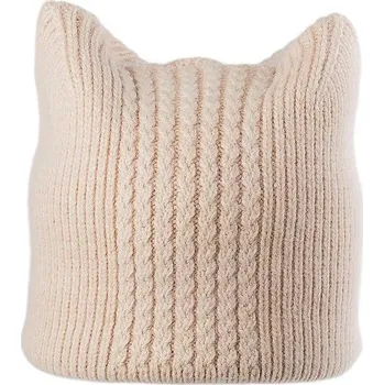 Kojenecká čepice Stoklasa Dámská/dívčí zimní čepice s vlnou z angorského králíka Béžová