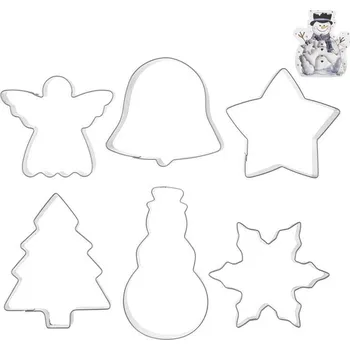 Vánoce Vykrajovačka nerez SNĚHULÁK sada 6 ks