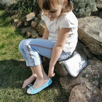 Dámské baleríny CatMotion dětské skládací baleríny do kabelky Snow Princess Velikost 28 - 29 EU / 18,5 cm