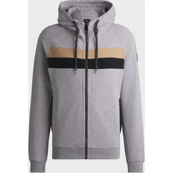 Pánská mikina Mikina Boss Equestrian River zip M šedá