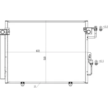 Chladič motoru Chladič klimatizace Mitsubishi Pajero IV 1999- 7812A050 HART