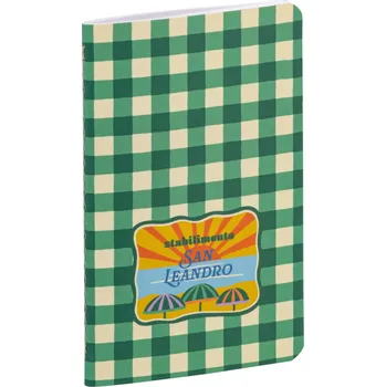 Sešit Sešit Dolce Amore, 7,5x12cm, 24 listů – zelenobílá kostka