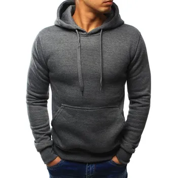 Pánská mikina Dstreet Pánská mikina s kapucí černá BX2028 Barva: Šedá - tmavě, Velikost: M