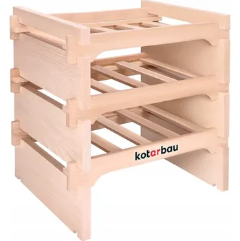 Stojan na víno Dřevěný stojan na víno stojan na alkohol 12 lahví - 12 lahví