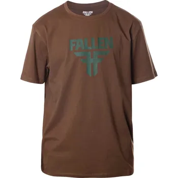 Pánské tričko FALLEN triko - Insignia Tee Brown Green (BROWN/GREEN) velikost: S