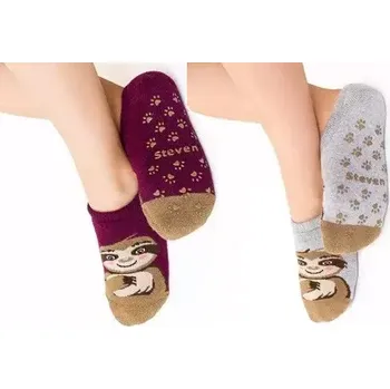 Dámské punčochy Dětské protisklzové ťapky Lenoch - 20-22 / bordová