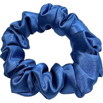gumička do vlasů scrunchies glossy glam Královsky modrá malá - satén
