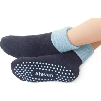 Dětská móda Dětské protiskluzové ponožky Safety line - 32-34 / světle modrá/modrá