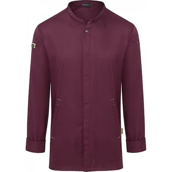 Gastro oděv Karlowsky Kuchařský rondon s prodyšným zadním dílem s regulací vlhkosti Barva: Vínová, Velikost: 48 KY051