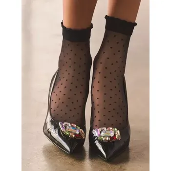 Dámské punčochy Dámské tenké ponožky Puntina G - černá