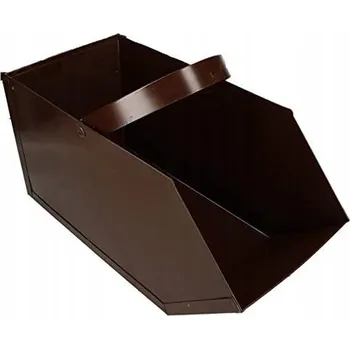 Krbové nářadí Ocelová popelnice na uhlí hnědá kotarbau