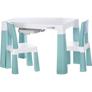Dětský pokoj FREEON Plastový stolek s židlemi Neo bílá,zelená