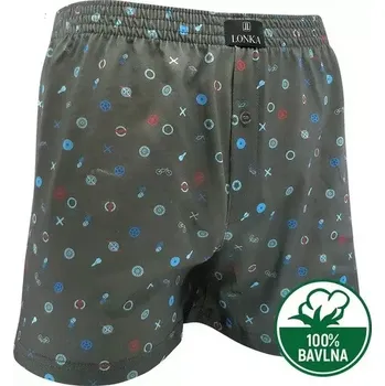 Trenýrky Pánské trenky Cyklo díly - L / tmavě šedá