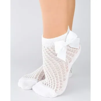 Dámské punčochy Dívčí ponožky SB115 - 27-30 / bílá