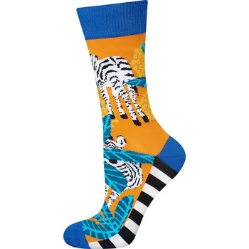 Pánské ponožky Pánské ponožky Zebra - 40-45 / modrá