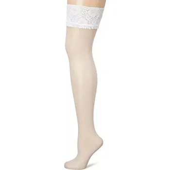 Dámské punčochy Samodržící punčochy Milena 20 DEN - 3 (M) / bílá