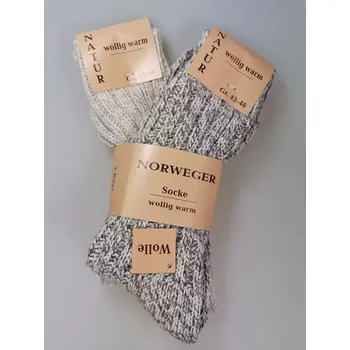 Pánské ponožky Pánské ponožky Norweger - 2 páry - 39-42 / béžový melír