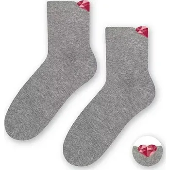 Dámské punčochy Dámské ponožky Crystal Heart - 35-37 / šedá