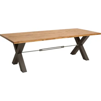 Jídelní stůl Jídelní stůl THOR 200cm X-nohy divoký dub industriální