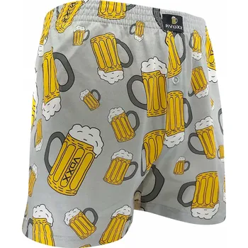 Pánské spodní prádlo Pánské trenýrky Velké Pivo - M / světle šedá