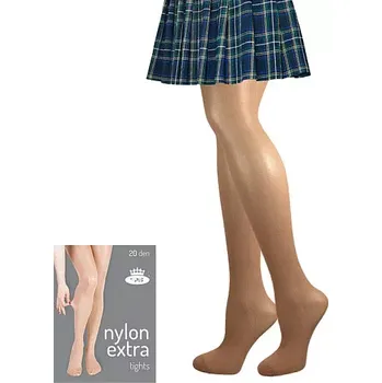 Dámské punčochy Nadměrné punčochy Nylon Extra tights II 20 DEN - 176-182/132 / béžová