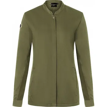 Gastro oděv Karlowsky Prodyšný dámský kuchařský rondon s regulací vlhkosti Barva: zelená mechová, Velikost: 58 KY134