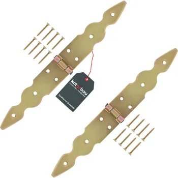 pant Ozdobný pant pro okna dveře altány 150x150x35 mm sada 2 ks - Barva zlatá - zlato