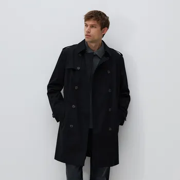 Dámský kabát Reserved - Klasický trenčkot - černý - 6953H-99X - 6953H-99X-S