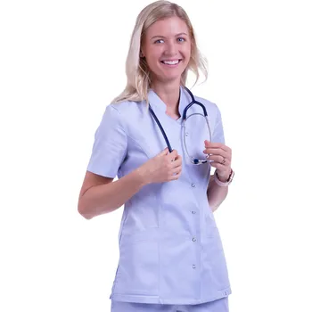 Zdravotnický oděv 2P SERVIS Halena Royal Satin Modrá L