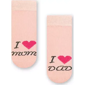 Dámské punčochy Kojenecké ponožky I love - 14-16 / růžová