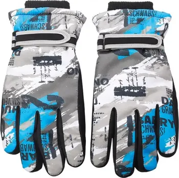 Rukavice Chlapecké lyžařské rukavice RN-012 - 18 / modrá