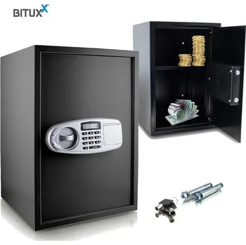 Trezor Černá pancéřová skříň Trezor na úspory s elektronickým číselným zámkem M12662