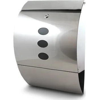 Poštovní schránka Půlkulatá poštovní schránka z nerezové oceli INOX se schránkou na noviny M13173