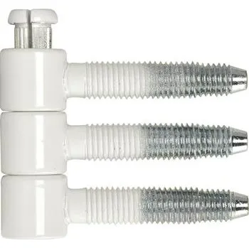 Okenní klika Závrtný 3 dílný okenní závěs o14,5 mm, ocel bílý povrch RAL 9010