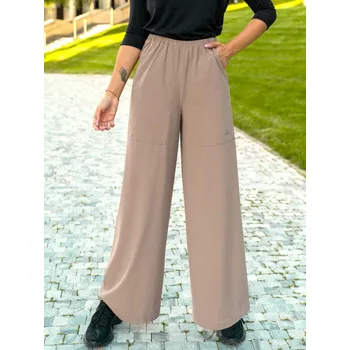 Dámské kalhoty NEYWER Dámské funkční elastické sportovní kalhoty béžové EK580 Velikost: XS