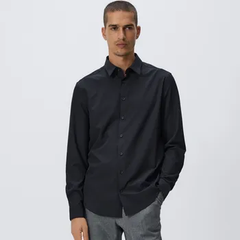 Pánská košile Reserved - Jednobarevná košile slim fit - černý - RJ176-99X - RJ176-99X-XXL