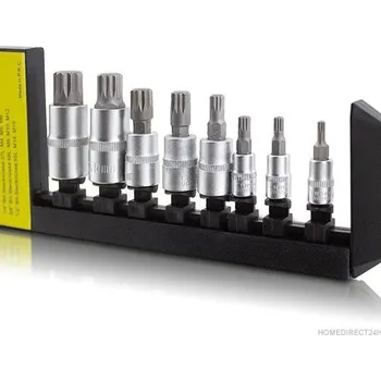 Bit Sada ocelových bitů Torx z chrom-vanadiové oceli 8 dílů Bituxx M13387