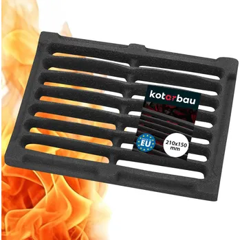 Rošt do krbu a kamen Litinový rošt na vaření pro krbový kotel - 15x21 cm - 15x21 cm