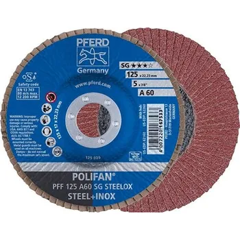 Brusný talíř Lamelový brusný kotouč a 80sg rovný 125 mm k80 pferd pff125 a 80sg