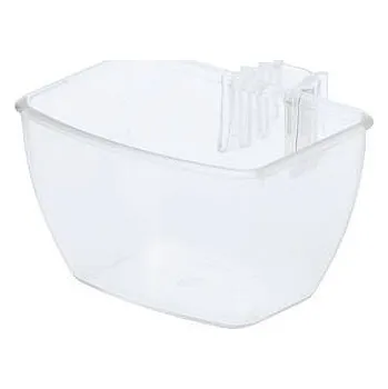 Plastová miska - k napájení i krmení čirá, 55ml.