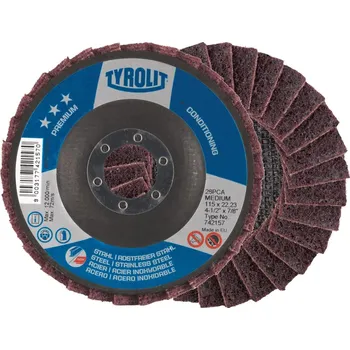 Brusný kotouč Lamelový brusný kotouč plsť scm-a 125 x 22 mm střední tyrolit