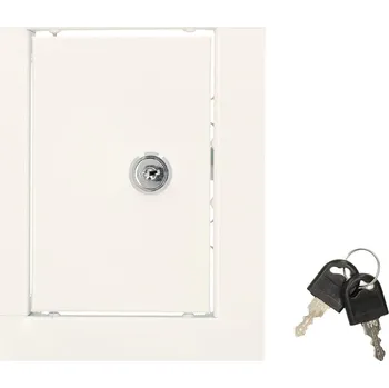 Revizní dvířka Ocelová revizní dvířka s bílými klíči 15x10 cm - 15x10 cm