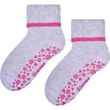 Dětské protiskluzové ponožky Safety line - 32-34 / světle šedá