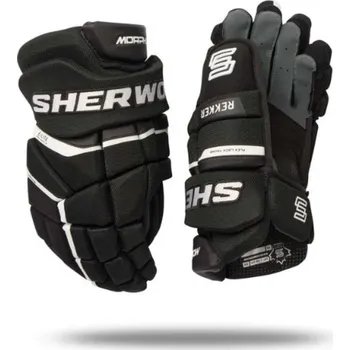 Hokejové rukavice Rukavice Sherwood Rekker Morph Pro JR, Junior, 10", černá-bílá Sherwood