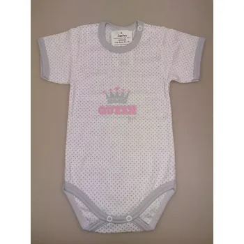 Kojenecký body Body Queen krátké - 74 / světle šedá
