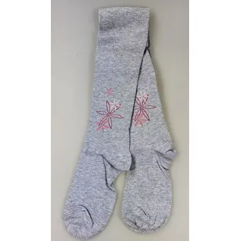 Dámské punčochy Dívčí punčochy Ornament S - 150-156 / světle šedý melír