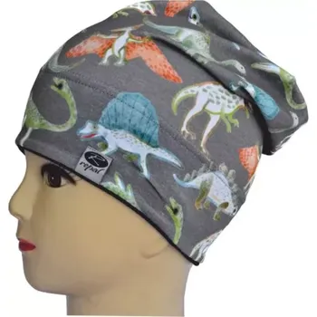 Čepice Chlapecká čepice Dino dlouhá - 48-50 / khaki