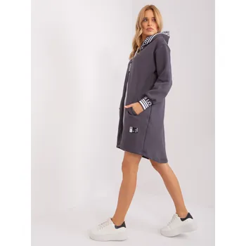 Dámská mikina RELEVANCE Mikina -RV-BL-9225.96P Barva: Šedá - tmavě, Velikost: S/M