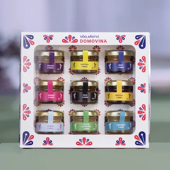 Včelařství Domovina Zpátky do formy dárkové balení 9x28 g ochucené medy