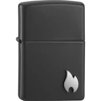 Zapalovač Classic Black Matte Flame Emblem Zippo